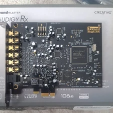 Creative Sound Blaster Audigy Rx Hi-Res 7.1 PCI-E Sound Card Dual Mic SB-AGY-RX