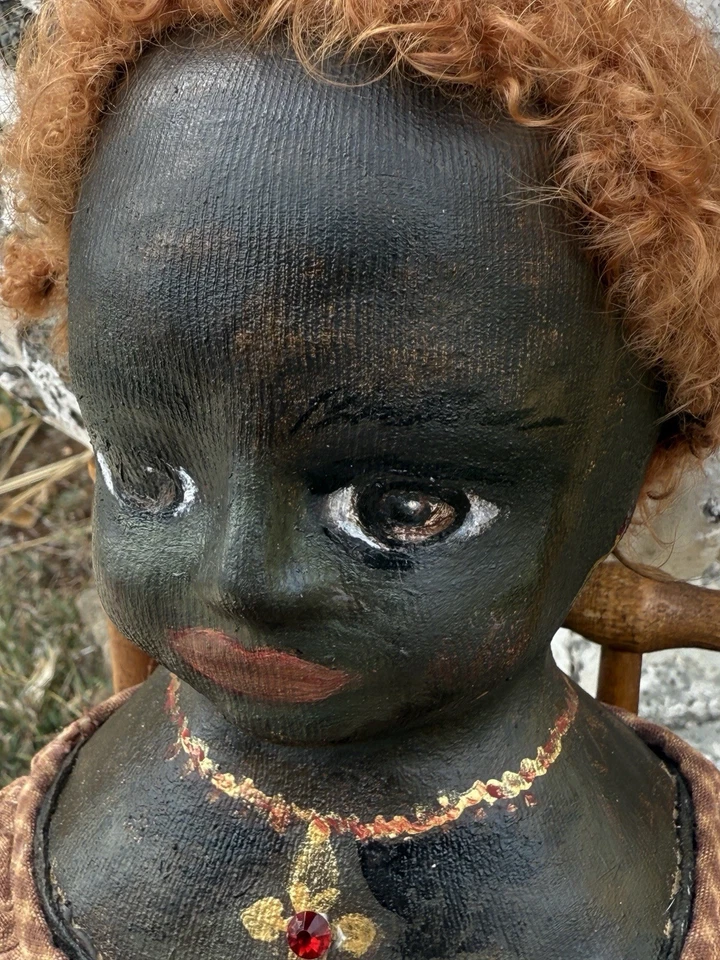African American Black Izannah Walker Artist Doll Majestic Vibrant Autumn Colors - Image 2 of 4