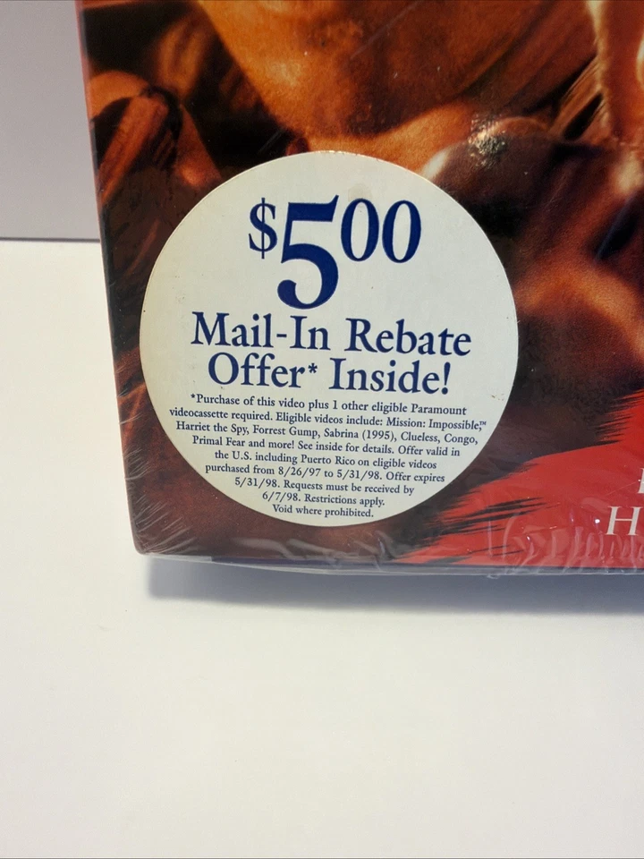 1997 - VHS - Unopened -  Collectable - The Ghost & The Darkness - Paramount - Image 2 of 4