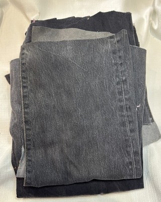 Levi s 1kg Denim schwarz/ausgeblasste schwarze Beine verschiedene Größen Basteln/Nähen/Kunst