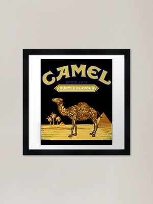 Camel Cigarettes dezenter Geschmack Fra gerahmtes Wandbild Poster Leinwanddruck Bild
