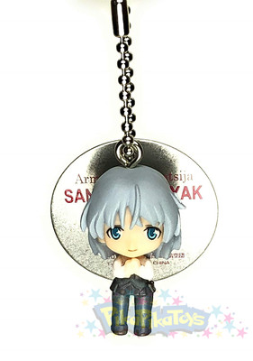 Strike Witches Metal Tag Mascot Figure Charm - Sanya V. Litvyak