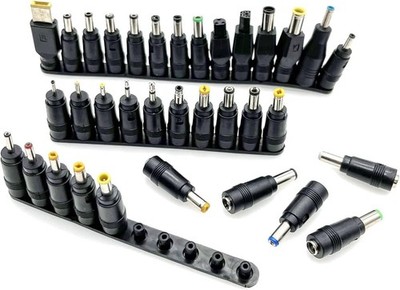 JZK 34 Stück DC-Barrel-Klinkenspitzen-Set, Ladegerät-Anschlussspitzen