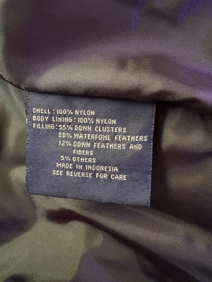 Abrigo acolchado Route 66 para mujer negro con cremallera completa acolchado bolsillos con cremallera relleno talla L Foto 4 de 4