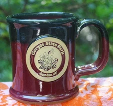 SUNSET HILL GORGES STATE PARK OF SAPPRIRE NC STONEWARE COFFEE MUG