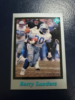 Barry Sanders Detroit Lions 1991 Tuff Stuff Jr #16 ODDBALL EX