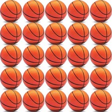 60 Mini Basketball Stress Balls 2.5" Party Favors Bulk Kids Sports Toys