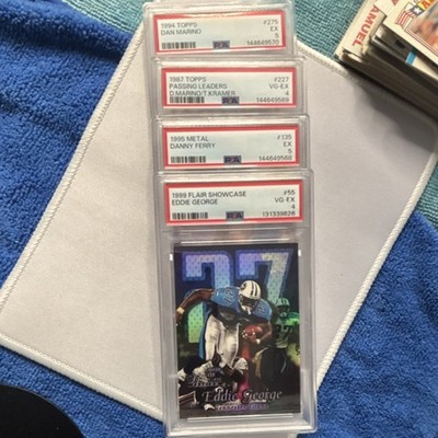 Topps Flair Metal Sports Trading Card Lot Dan Marino Eddie George Danny Ferry