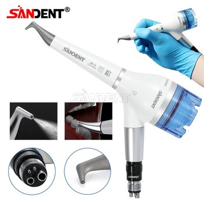 Dental Air Flow Teeth Polisher Hygiene Prophy Jet Handpiece 4 Hole Handle