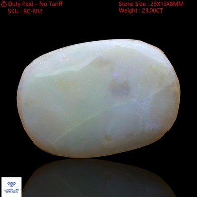 Natural Oval Fire Opal Rough Spiritual Gemstone Australia 23.00 Cts 23x16x8 mm