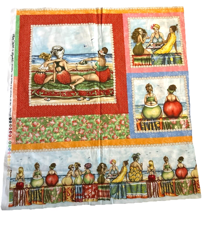 Panel de tela Fruit Damas de Mary Stewart para Elizabeth’s Studio, 24” X 44” Foto 2 de 3