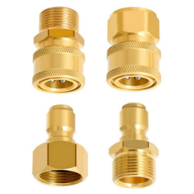 #ad #ad 4pcs Brass Pressure Washer Hose Adapter Pressure Washer Spare Parts M22 3 8#x27;#x27; $15.63