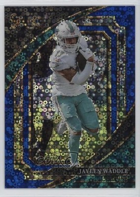 2022 Panini Select Suite Level Blue Disco Prizm 22/25 Jaylen Waddle #315 tg5