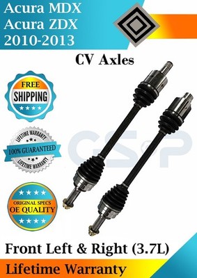 GSP OEM Front CV Axles For 2010-2013 Acura MDX/ZDX 3.7L Lifetime Warranty