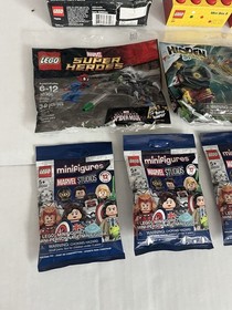 LEGO MARVEL SPIDERMAN STAR WAR ELVES MARIO MINIFIGURE 11 NEW SEALED SETS $5.50