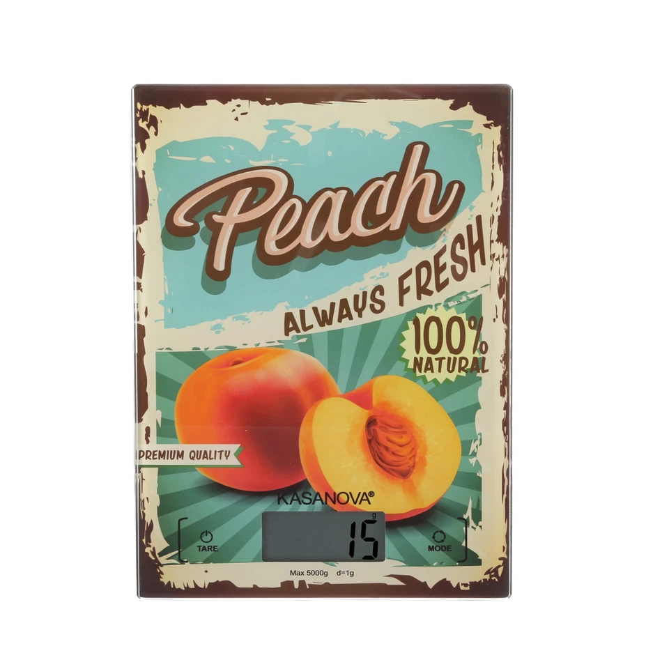 Bilancia da cucina digitale pesche 5 kg multicolore - Immagine 3 di 4