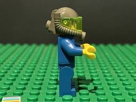 LEGO Jet Minifigure Rck004 Rock Raiders Trans Green Visor 4930 4990 4980