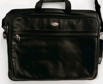 Targus Leather Laptop/Messenger Bag/Briefcase W/ Shoulder Strap Phone Pocket 