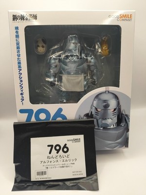 FULLMETAL ALCHEMIST BROTHERHOOD ALPHONSE ELRIC NENDOROID #796 FIGUR + BONUS