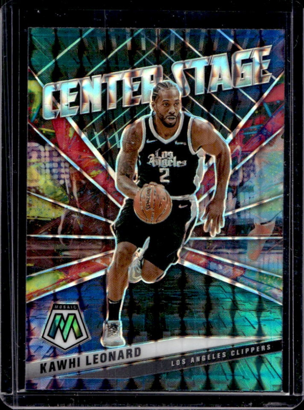 2020-21 Mosaic Kawhi Leonard Center Stage #6 Clippers