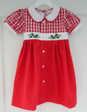 NWT Pleats Stitches Embroidered Holiday Dress Girl's Size 2T