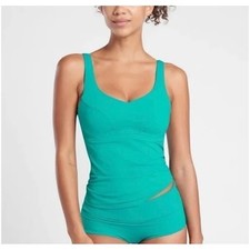Athleta Women’s Sz 34 B/C Bondi Bra Cup Tankini Top Swim Aruba Teal