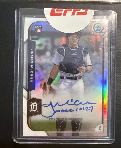 James McCann #JM 2015 Bowman Chrome Autograph Rookies card