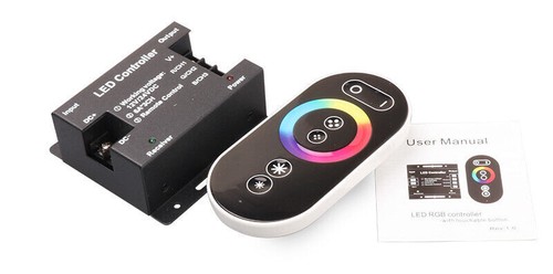 12V/24V Rainbow Touch 18A 3 Kanal RGB LED Controller mit RF Fernbedienung - Bild 2 von 4