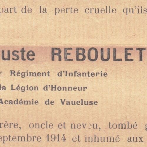 Auguste Stan Reboulet Villa Pauline Monclar Avignon 1914 Académie de Vaucluse - Photo 1/3