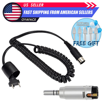 US Dental Lab Micro Motor E-Type Connection 35K RPM Motor for Marathon Handpiece