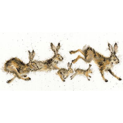 Bothy Threads Kreuzstich-Set ''Frühling in deinem Schritt'', 38x18cm, XHD82, Zählm