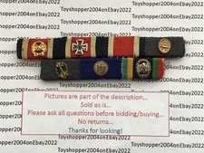 German WW2 1957 Veteran Bundeswehr Ribbon Bar Iron Crosses Army Honor Roll
