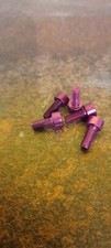 M5x12mm purple alloy allen head screws x10