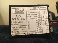 FIKE AIM P/N 55-012 - ADDRESSABLE INPUT MODULE (20+ AVAIL., 1 YEAR PROT. PLAN)