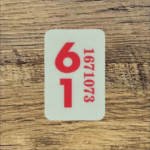1961 OREGON License Plate Registration Tab