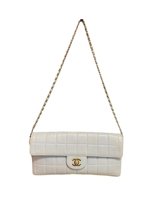 Chanel White East/West Flap Bag