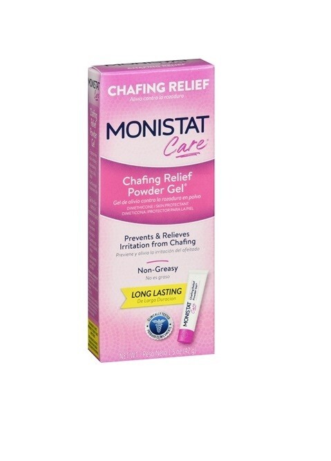 SM MONISTAT Care Chafing Relief Powder Gel Anti-Chafe Protection 1.5 oz