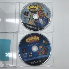 Crash Tag Team Racing & Nitro Kart Lot PS2 Discs Only - Tested & Working