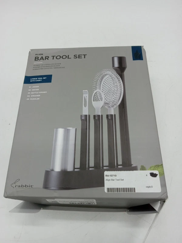 Rabbit 5 Piece Bar Tool Set with Caddy