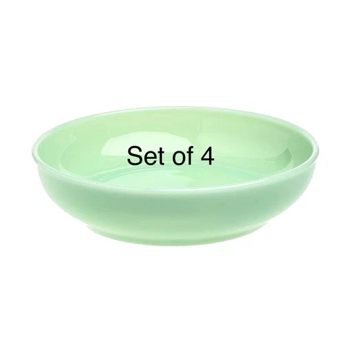 4 NEW Jadeite Green Large Bowls SET of 4 Soup Cereal Fire King Vintage Style Mcm
