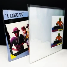 23 Import Single UK 12" Fit Sleeves - 1.6mil No Flap for Paper Jackets / Inserts