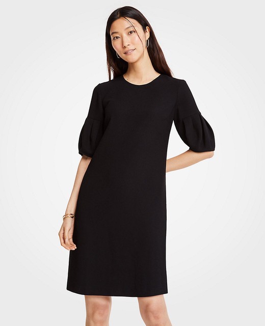 petite black shift dress