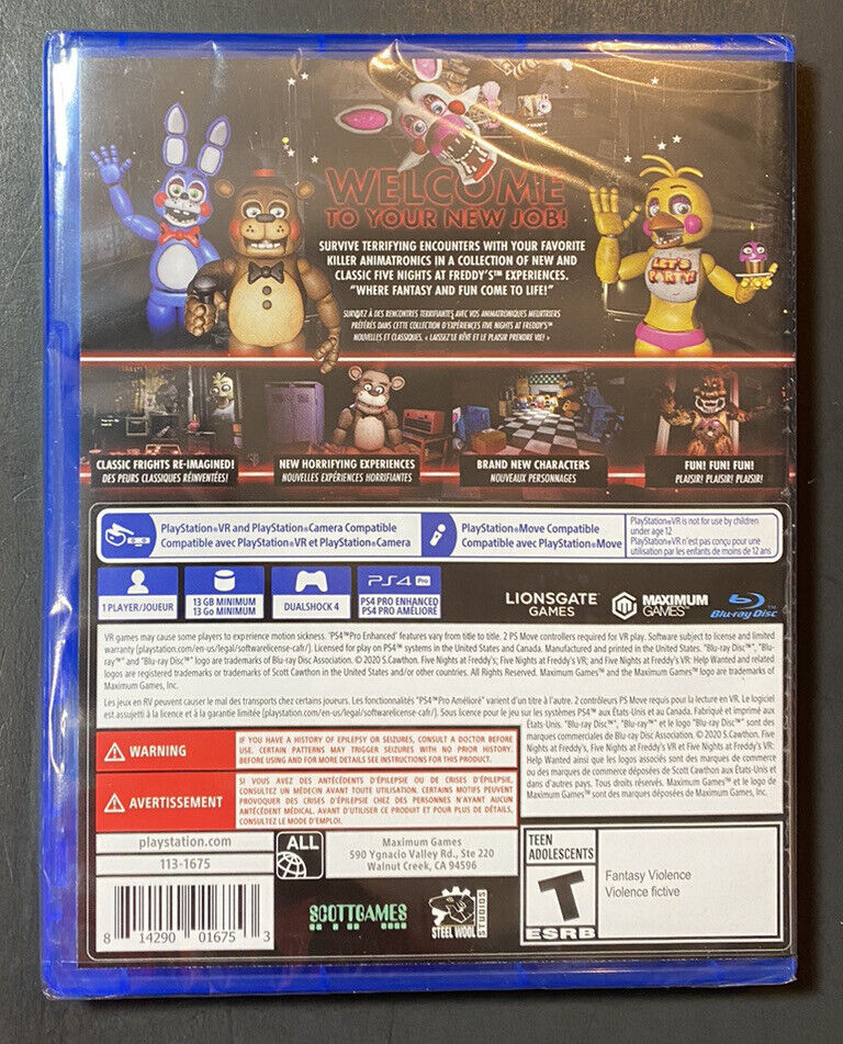 Five Nights At Freddy's: Help Wanted - Vr Mode Included - Playstation 4 :  Target