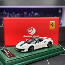 Rw1: 64 Ferrari 488pista resin Ferrari limited edition car model ornaments