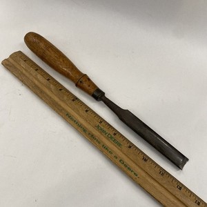 DR Barton Rochester NY Wood Carving Gouge Chisel Sweep 3/4" Cut 11.5" Long M0121
