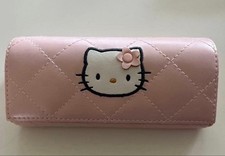 Vintage Hello Kitty First Generation Pink Quilt Series Glasses Case