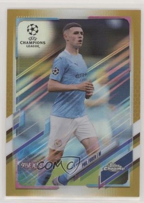 2020-21 Topps Chrome X Steve Aoki UEFA Champions League 25/50 Phil Foden #34 z0i