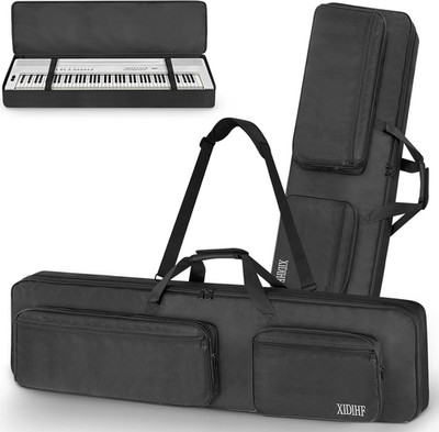 Slim 88-Key Keyboard Gig Bag   10Mm Padded Full Protection with Adjustable Strap