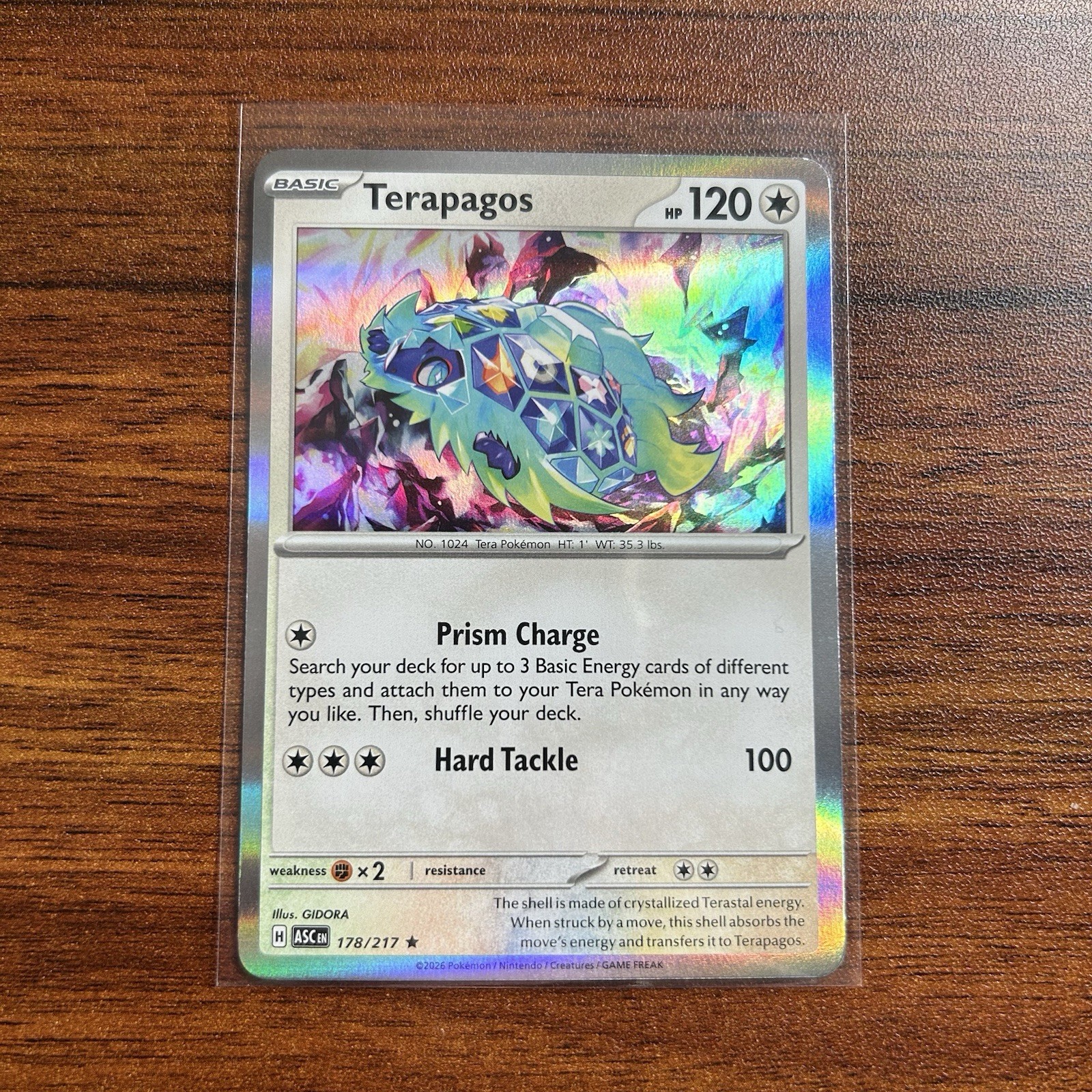 Terapagos ME: Ascended Heroes 178/217 Holo NM