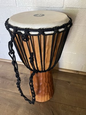 Meinl Percussion Rope Tuned Headliner Series Wood Djembe - 20  Tall